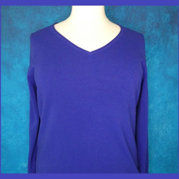 White Stag Blue V Neck Sweater XXL - Picture 3 of 8